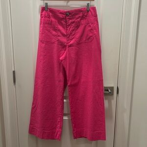 Anthropologie Maeve The Colette Ankle Cropped Wide Leg Pants Size 29